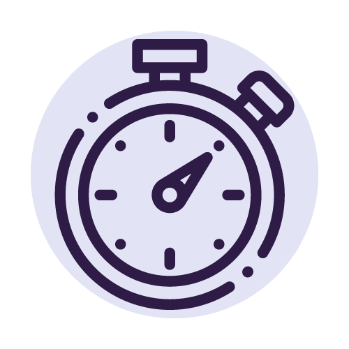 timer icon blue